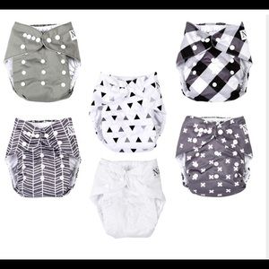 Nora’s Nursery Reusable Diapers 6pk